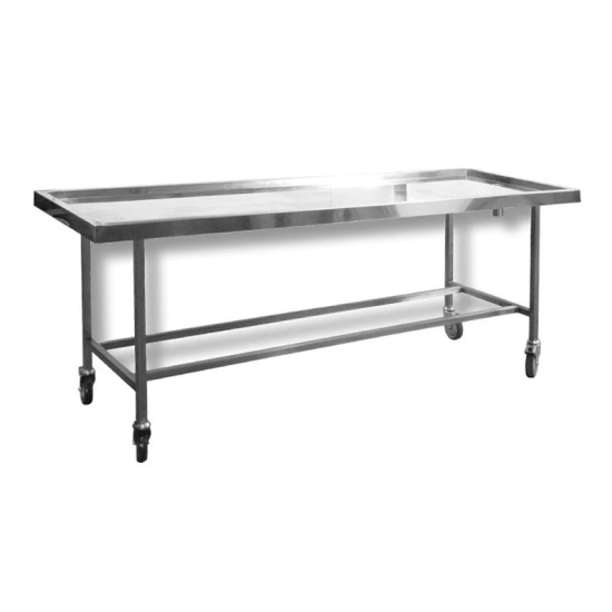 Mobile Embalming Table with Tilt